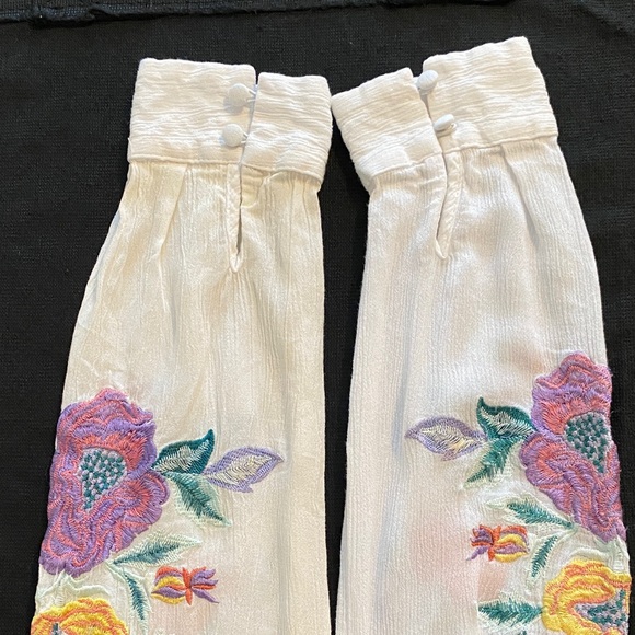 Free People Mia Embroidered Mini Dress Long Sleeves Fully Lined Size XS - Picture 10 of 16